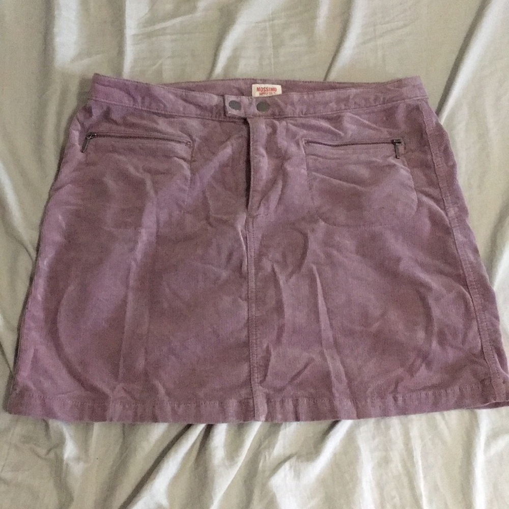 Purple Corduroy Skirt